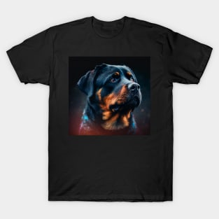 Rottweiler portrait (squared) T-Shirt